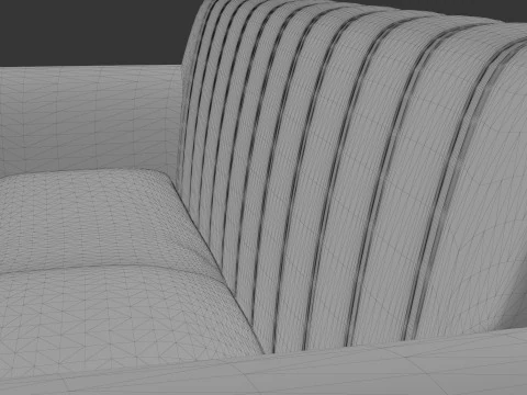 Sofa Turquoise 3D Model