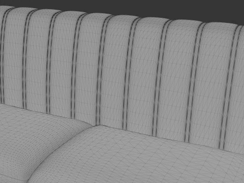 Sofa Turquoise 3D Model
