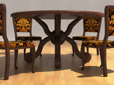 Dining Room Set 2 - 8K 3D Model