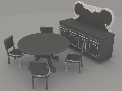Dining Room Set 2 - 8K 3D 모델