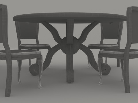 Dining Room Set 2 - 8K 3D 모델