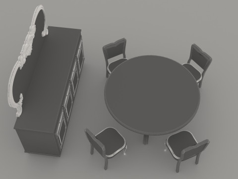 Dining Room Set 2 - 8K 3D 모델