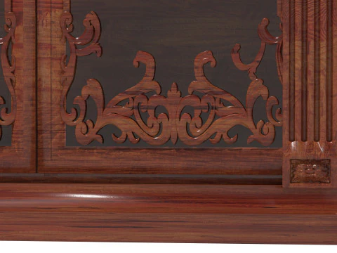 Silverware Cabinet 3 3D Model