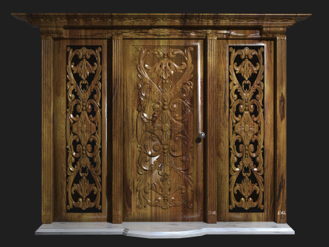 Entrance Door 2 - 8K 3D-Modell