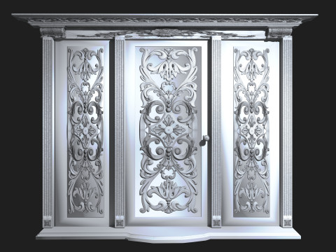 Entrance Door 2 - 8K 3D-Modell