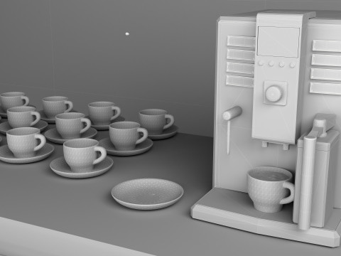 Coffee Unit 2 - 8K 3D 模型