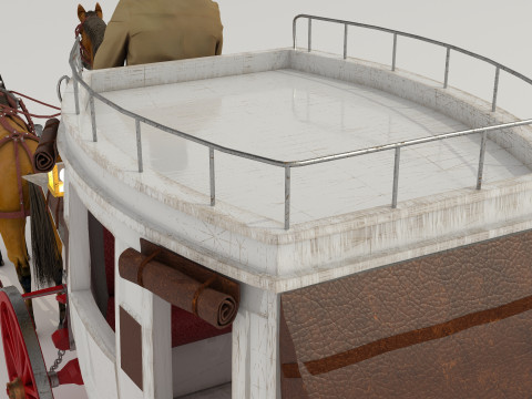 Horse Carriage 2 - 4K 3D-Modell