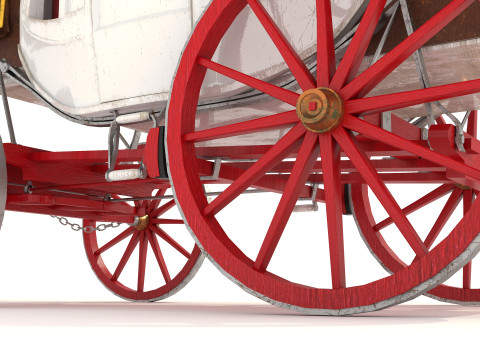 Horse Carriage 2 - 4K 3D-Modell