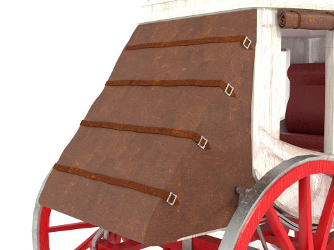 Horse Carriage 2 - 4K 3D-Modell