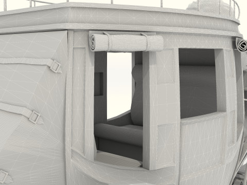 Horse Carriage 2 - 4K 3D-Modell