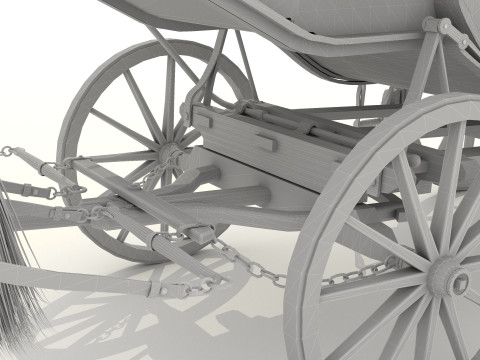 Horse Carriage 2 - 4K 3D-Modell