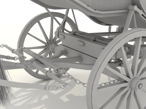 Horse Carriage 2 - 4K 3D Model