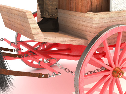 Covered Wagon 2 - 4K 3D-Modell