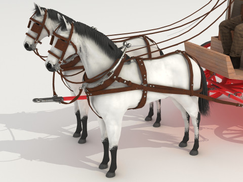 Covered Wagon 2 - 4K 3D-Modell