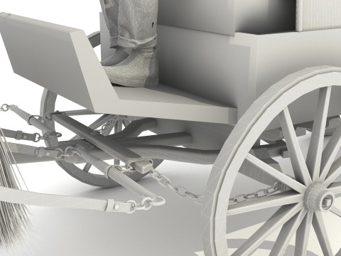 Covered Wagon 2 - 4K 3D-Modell