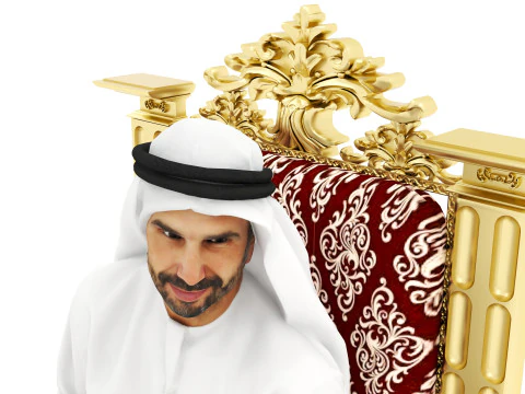 Arab Sultan 4K 3D Model