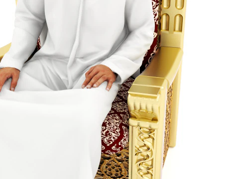 Arab Sultan 4K 3D Model