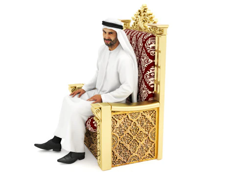 Arab Sultan 4K 3D Model