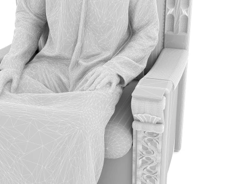 Arab Sultan 4K 3D Model