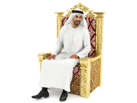 अरब सुल्तान 4K 3D मॉडल