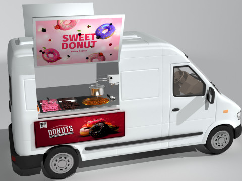 Donut Van Modelo 3D