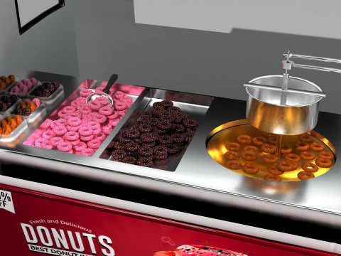 Donut Van 3D Model