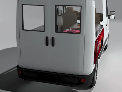 Donut Van 3D Model