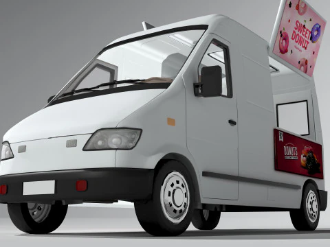 Donut Van 3D Model