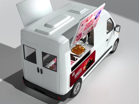 Donut Van 3D Model