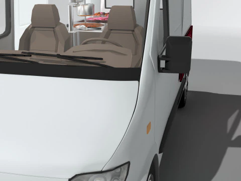 Donut Van 3D Model