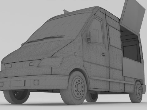 Donut Van 3D Model