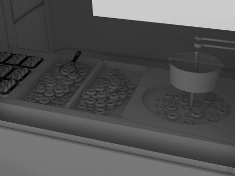 Donut Van 3D Model