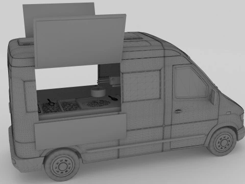 Donut Van 3D Model