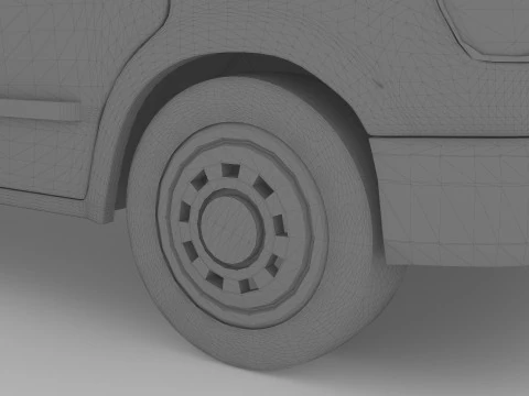 Donut Van 3D Model