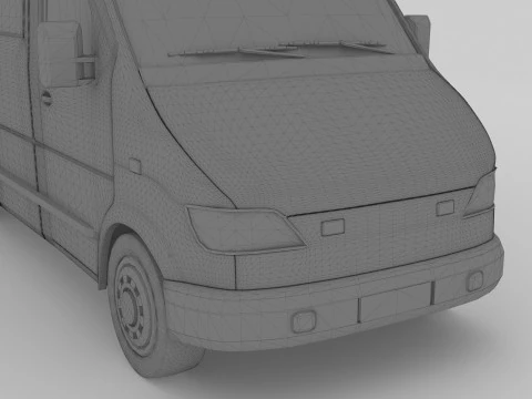 Donut Van 3D Model