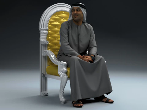 Arab Sultan 2 3D Model
