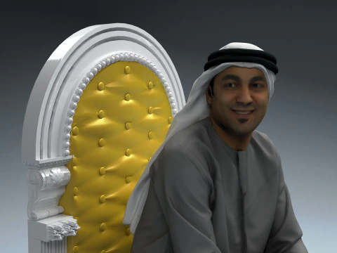 Arabische sultan 2 3D Model
