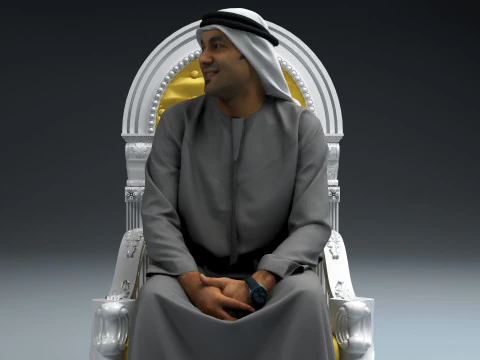 Arabische sultan 2 3D Model