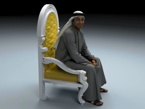 Arabische sultan 2 3D Model