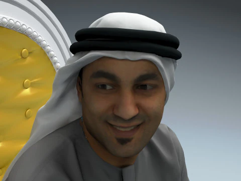 Arabische sultan 2 3D Model