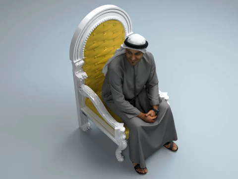Arabische sultan 2 3D Model