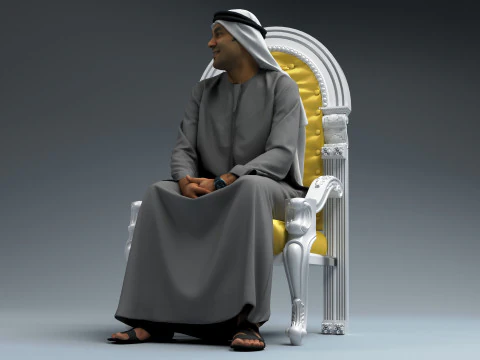 Arabische sultan 2 3D Model