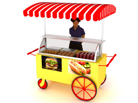 Street Food 4K Model 3D