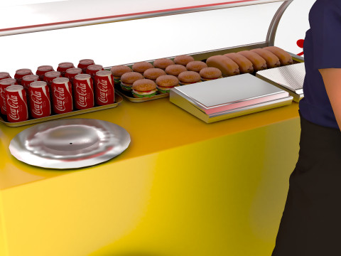Street Food 4K 3D Model