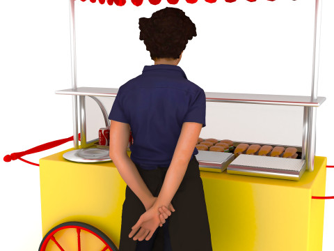 Street Food 4K 3D Model