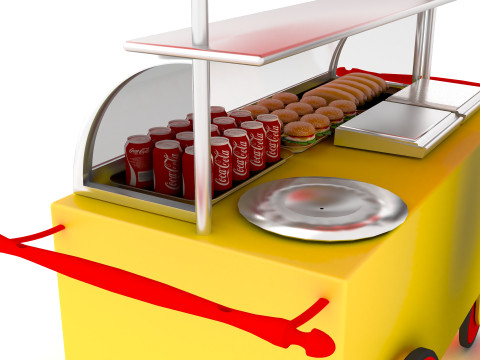 Street Food 4K 3D Model