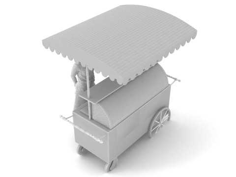 Street Food 4K 3D Model