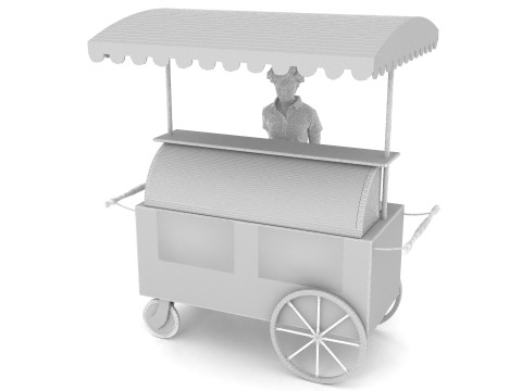 Street Food 4K 3D Model