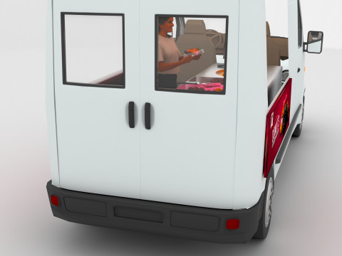 Donut Truck 4K 3D Модель