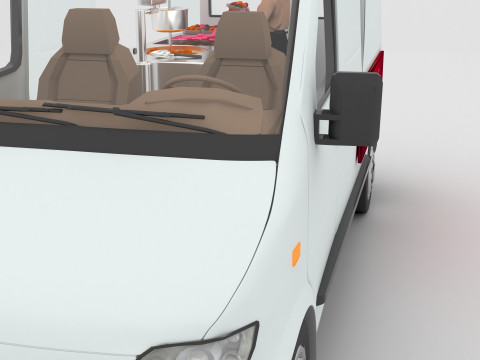 Donut Truck 4K 3D Модель